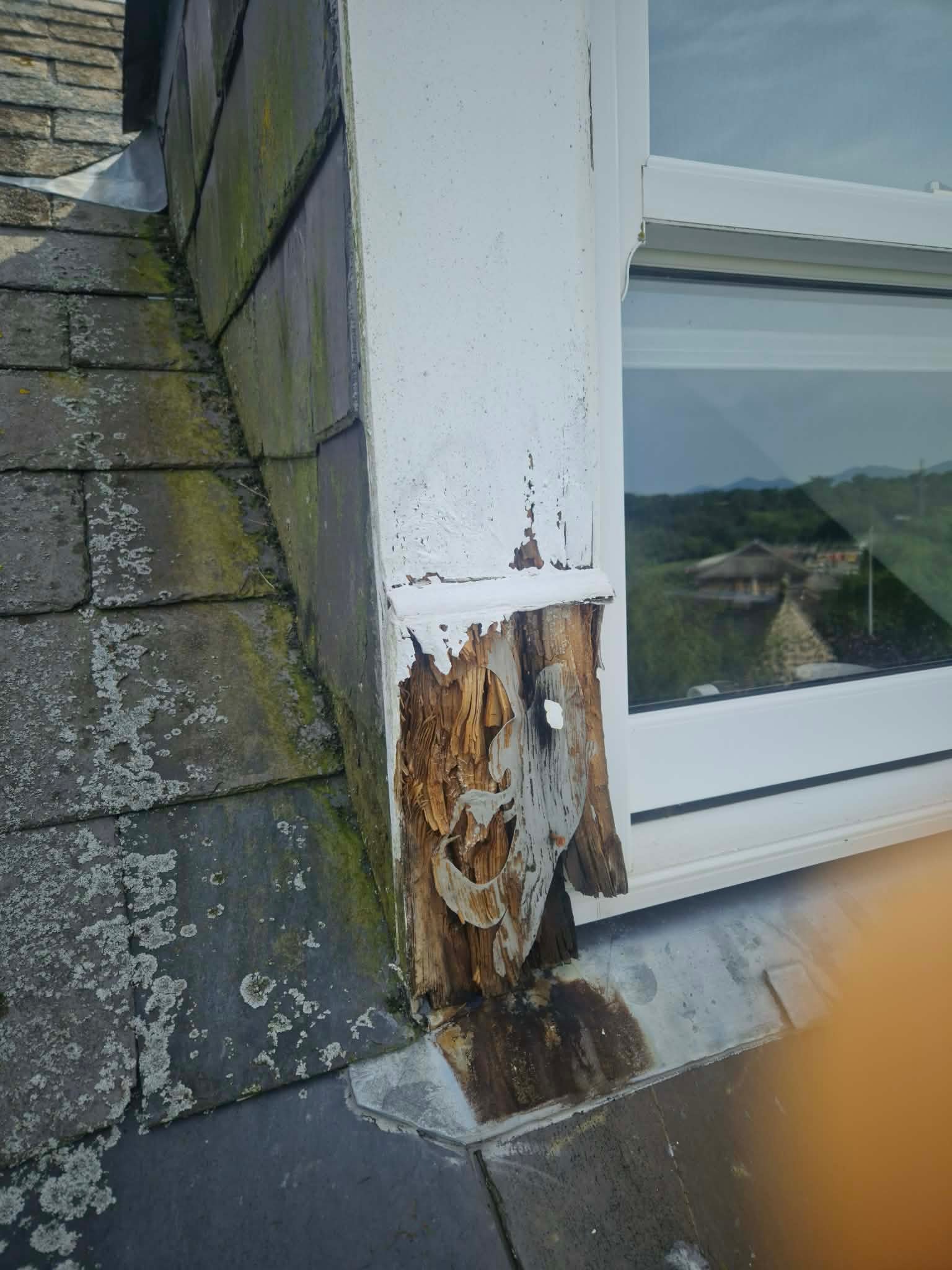 Exterior painting and rendering work at height